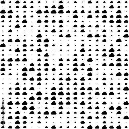 halftone Cloud pattern vector background