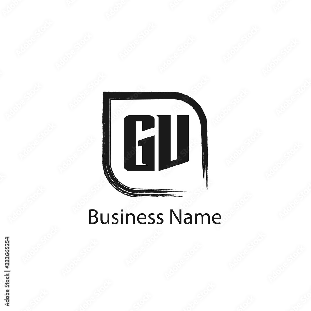 Initial Letter GV Logo Template Design Initial Letter GV Logo Template Design