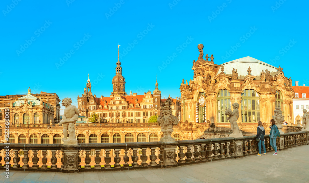 Dresden Zwinger palace is a popular travel destination in Saxony and Germany