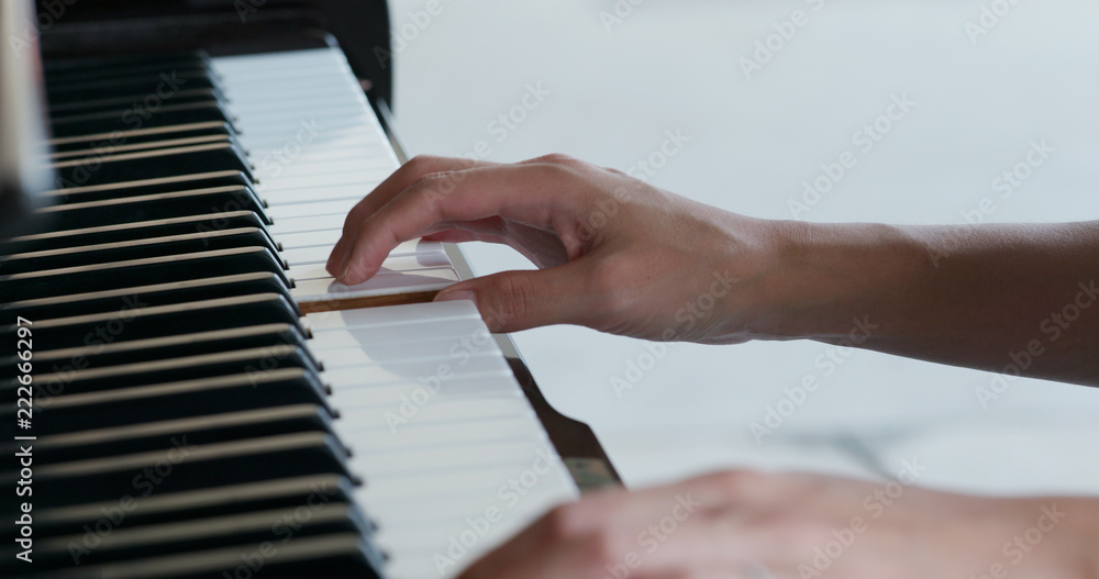 Woman play piano Woman play piano