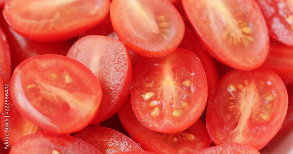 Stack of Fresh cherry tomato