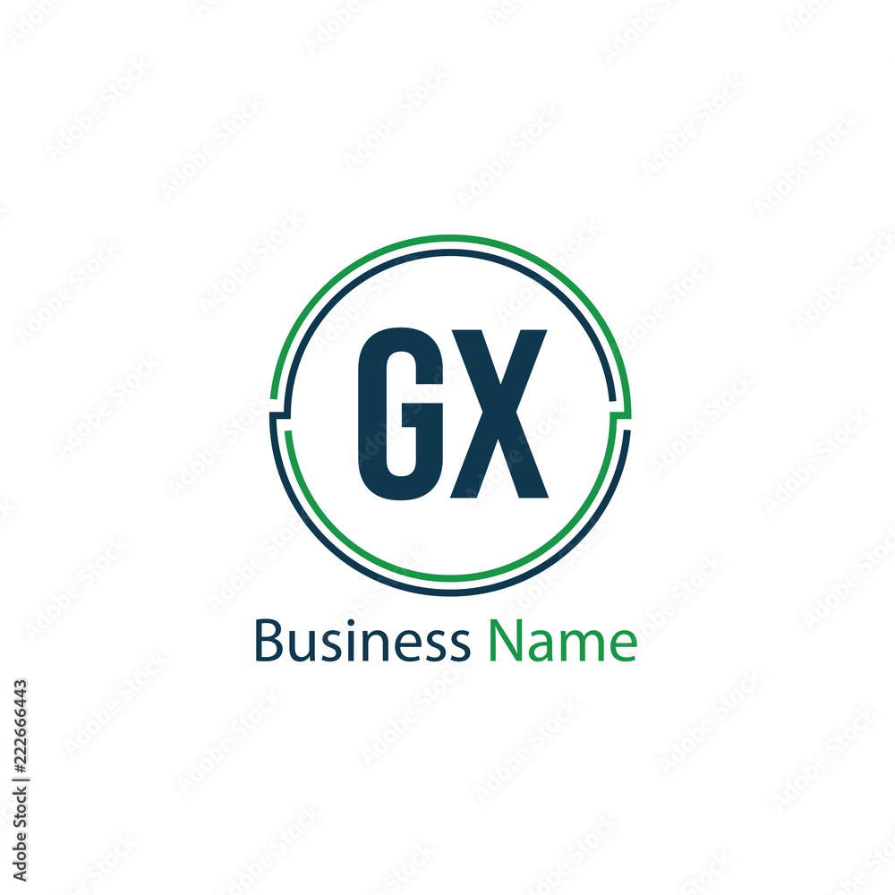 Initial Letter GX Logo Template Design Initial Letter GX Logo Template Design