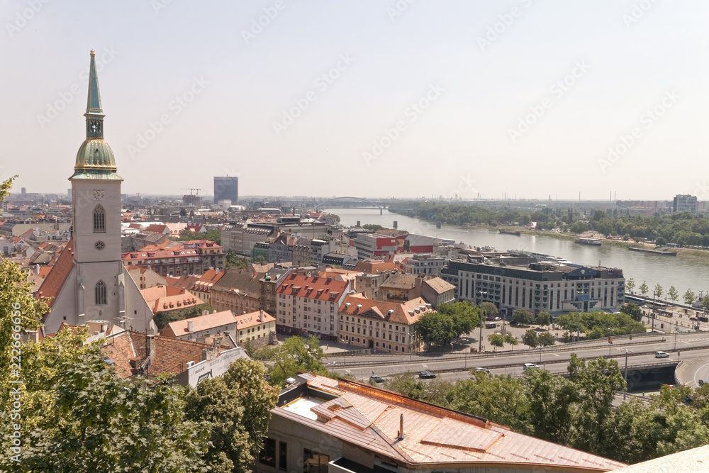 Top view of Bratislava.