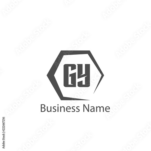 Initial Letter GY Logo Template Design