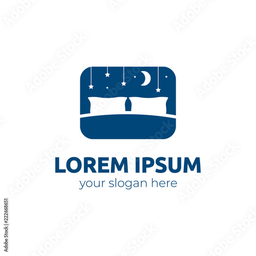bed logo. vector design 