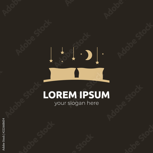 bed logo. vector design 