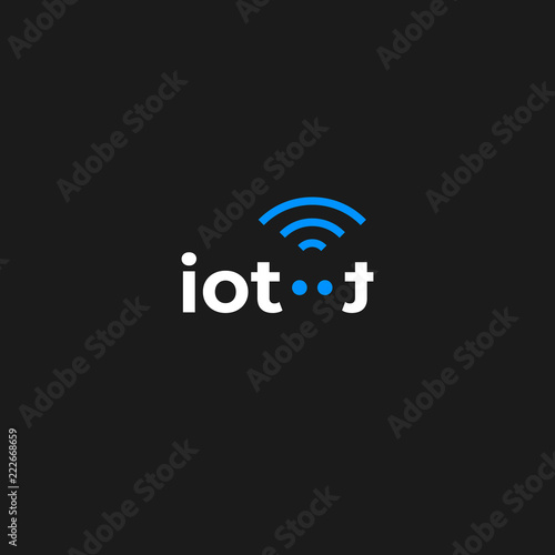 IOT (Internet of Things) logo vector template