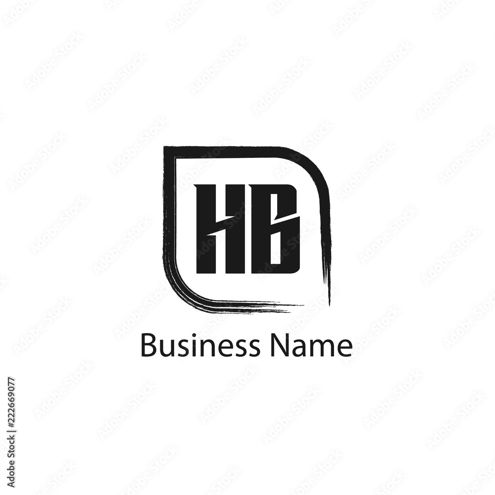 Initial Letter HB Logo Template Design Initial Letter HB Logo Template Design