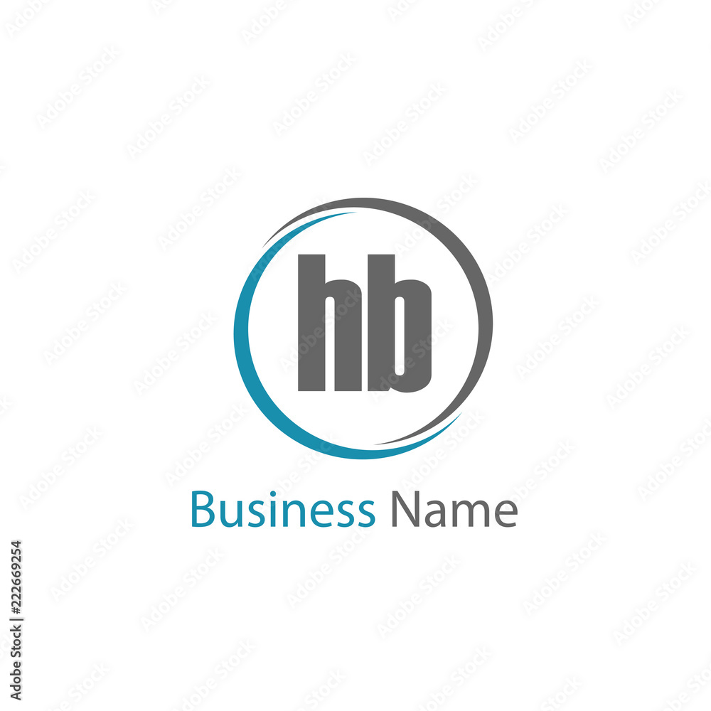Initial Letter HB Logo Template Design Initial Letter HB Logo Template Design