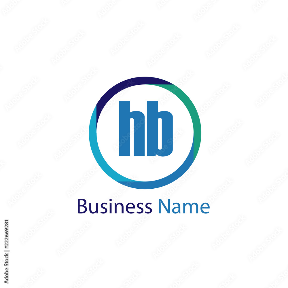 Initial Letter HB Logo Template Design Initial Letter HB Logo Template Design