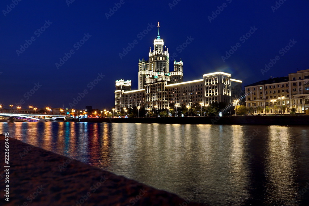 Moscow, residential building of the Stalinist era.