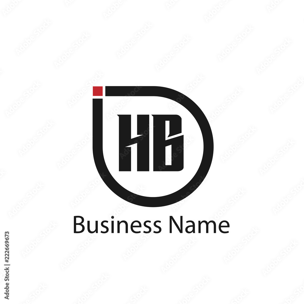Initial Letter HB Logo Template Design Initial Letter HB Logo Template Design