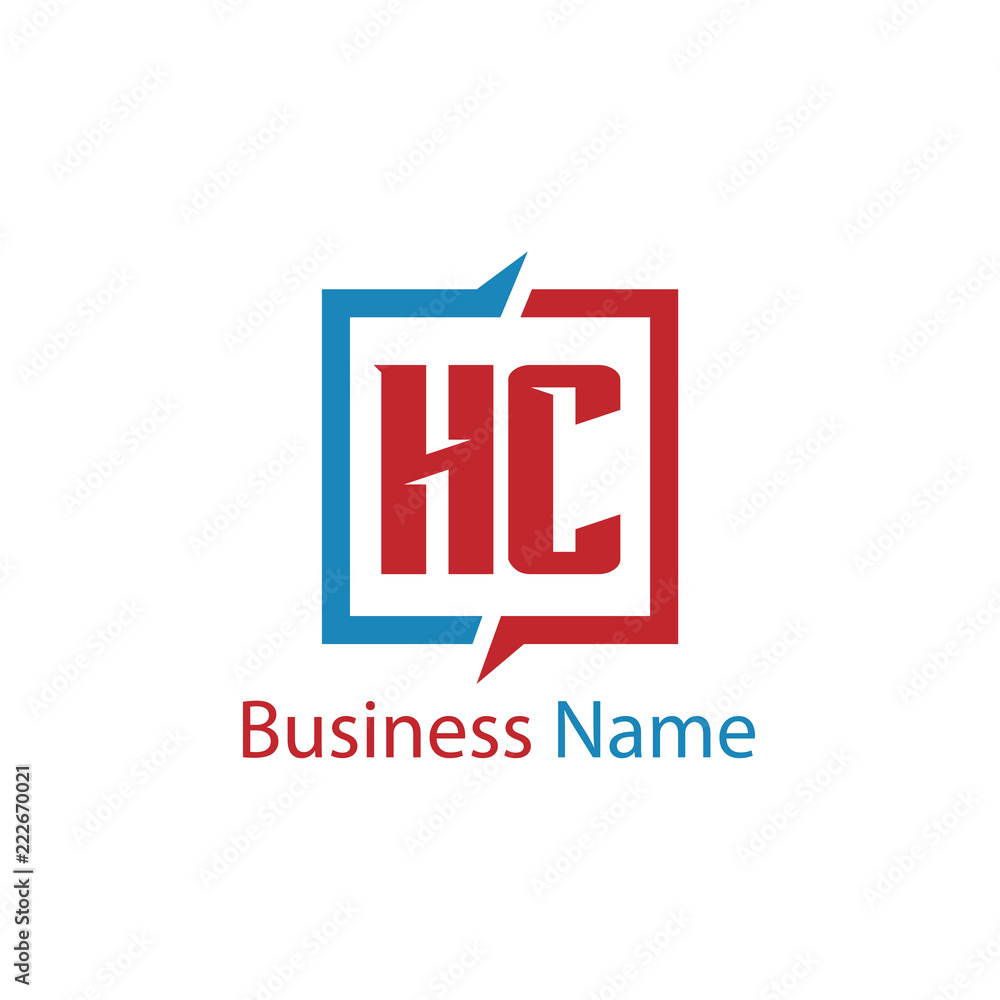 Initial Letter HC Logo Template Design Initial Letter HC Logo Template Design