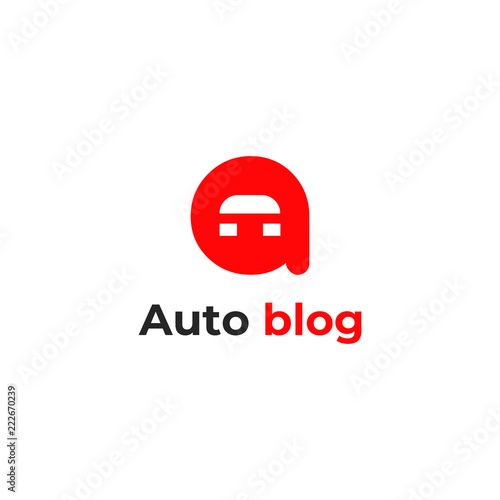 auto blog logo. vector design
