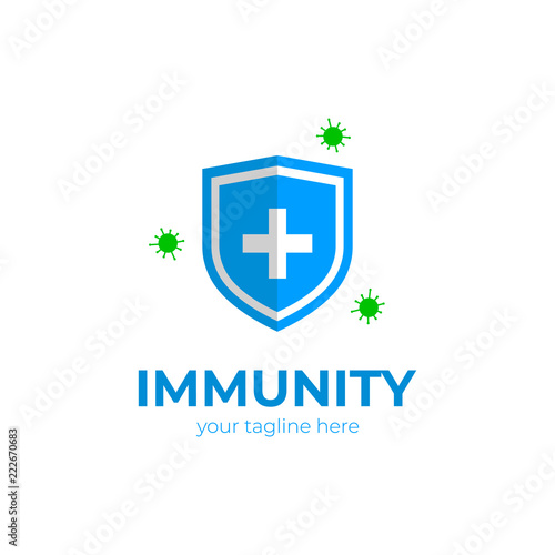 Immunity logo. vector template