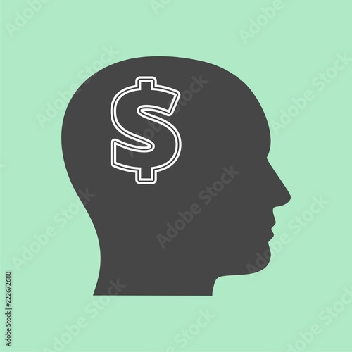 Mind concept graphic for money