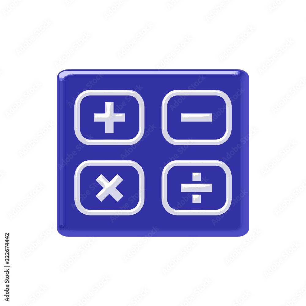kalkulator ikona - obrazy, fototapety, plakaty 
