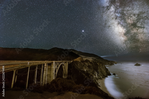 Milky Way and Bixby Creek Bridge