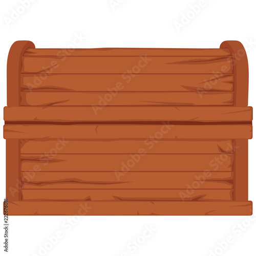 Wooden pirate chest