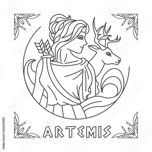 Artemis Line Art vector photo