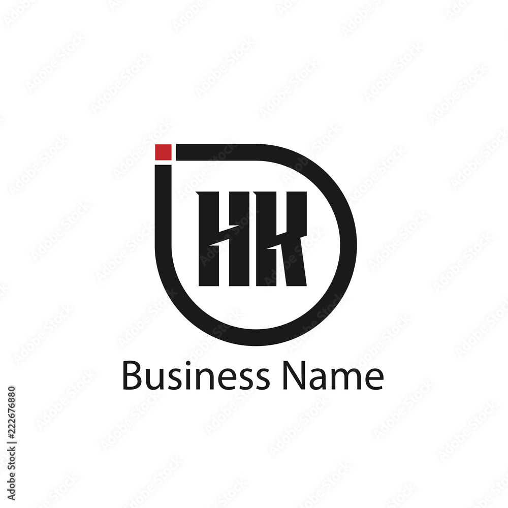 Initial Letter HK Logo Template Design Initial Letter HK Logo Template Design