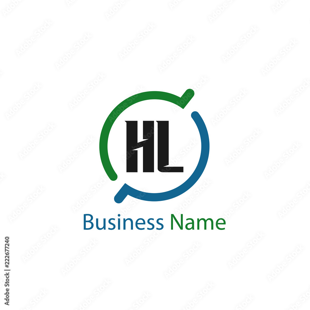 Initial Letter HL Logo Template Design Initial Letter HL Logo Template Design