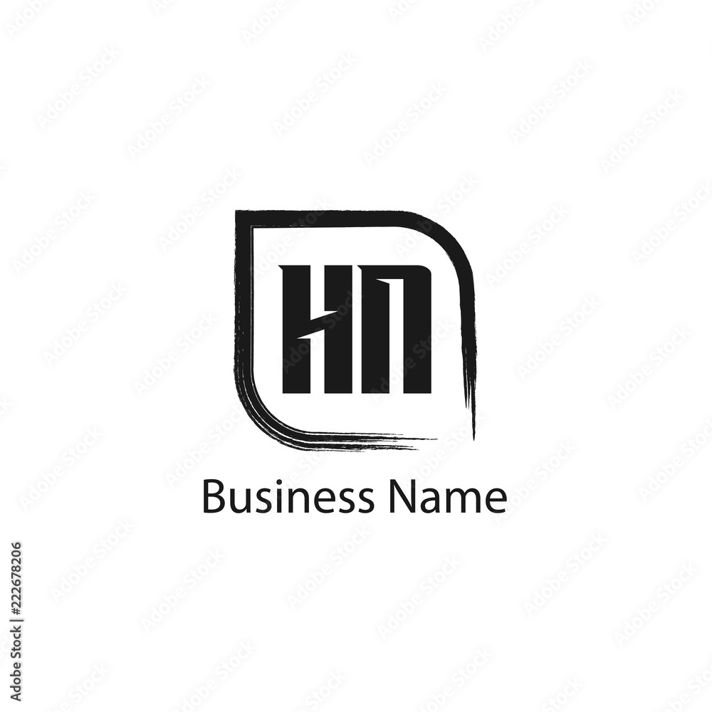 Initial Letter HN Logo Template Design Initial Letter HN Logo Template Design