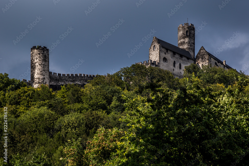 Ruins of Bezdez medieval castle in Bohemia
