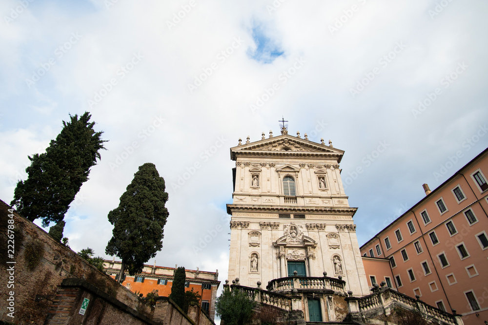 The Church of Santi Domenico e Sisto (Saints Dominic and Sixtus) in Rome, Italy