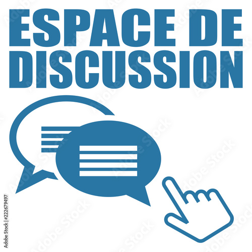 Logo espace de discussion.