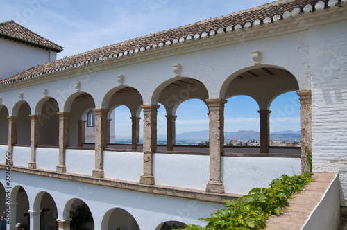 Palacio de Generalife, Jardín de la Sultana, Alhambra, Granada, Andalusien, Spanien