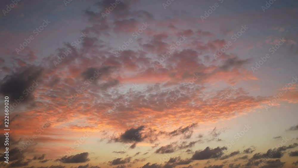 slowly moving cloud with golden twilight evening sky background slowly moving cloud with golden twilight evening sky background