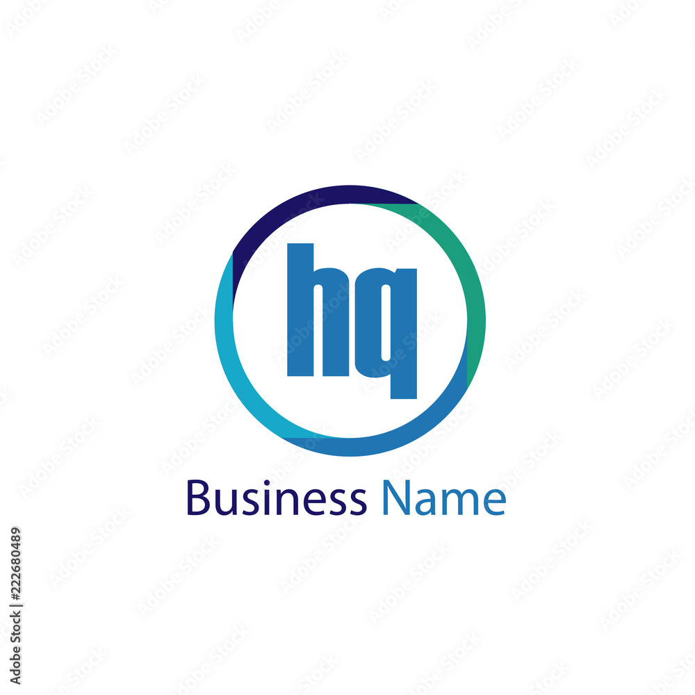 Initial Letter HQ Logo Template Design Initial Letter HQ Logo Template Design