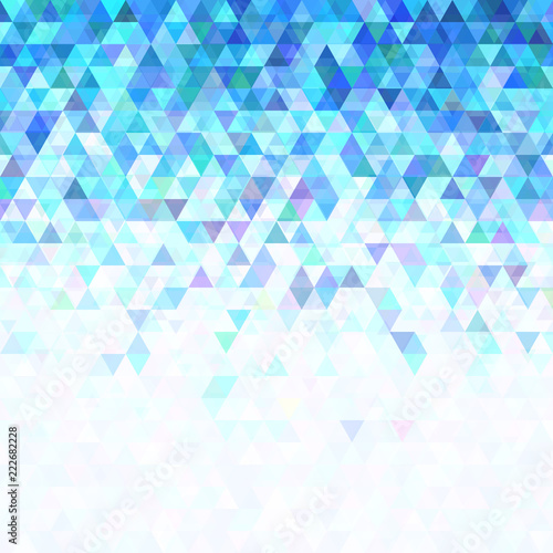 Blue geometric abstract double triangle background template design