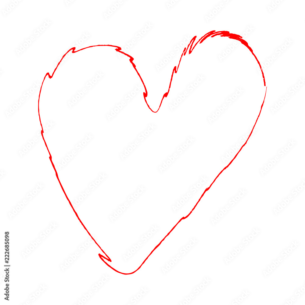 vector heart curve with a thin line brush. elegant illustration for Valentine's Day. thin line of life heart vector heart curve with a thin line brush. elegant illustration for Valentine's Day. thin line of life heart
