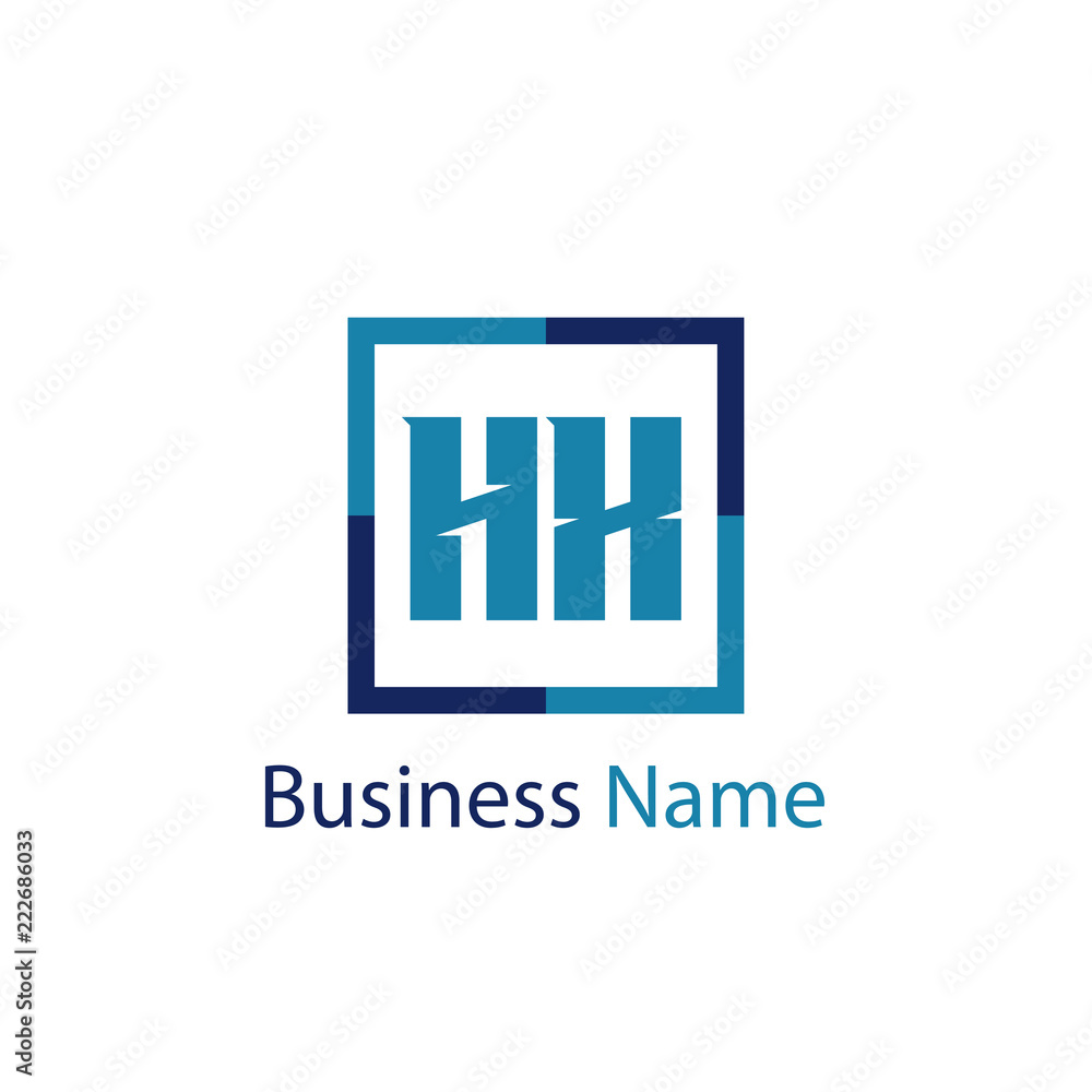 Obraz premium Initial Letter HX Logo Template Design