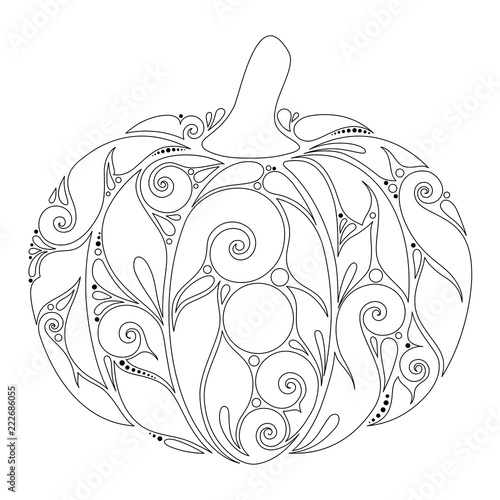 Monochrome Decorative Pumpkin