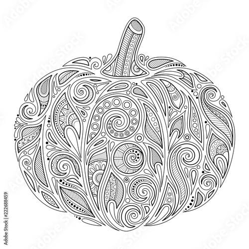 Monochrome Decorative Pumpkin