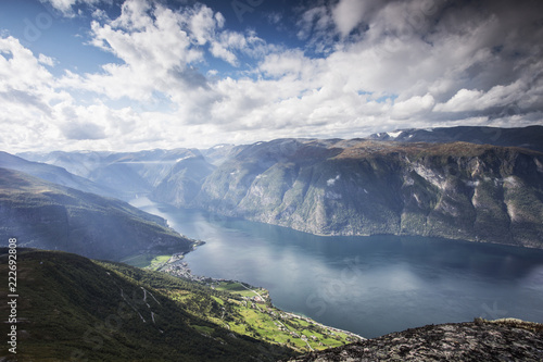 Norway, stunning mountain landscape beautiful sunlight