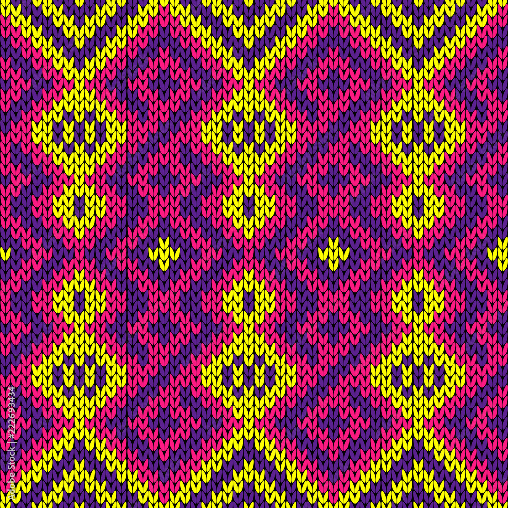 Knitted seamless decorative pattern Knitted seamless decorative pattern