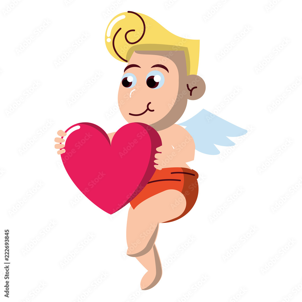 Cupid with heart Cupid with heart