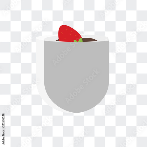 pudding icon isolated on transparent background. Modern and editable pudding icon. Simple icons vector illustration.