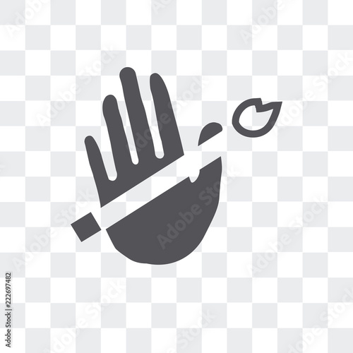 no smoking icon isolated on transparent background. Modern and editable no smoking icon. Simple icons vector illustration.