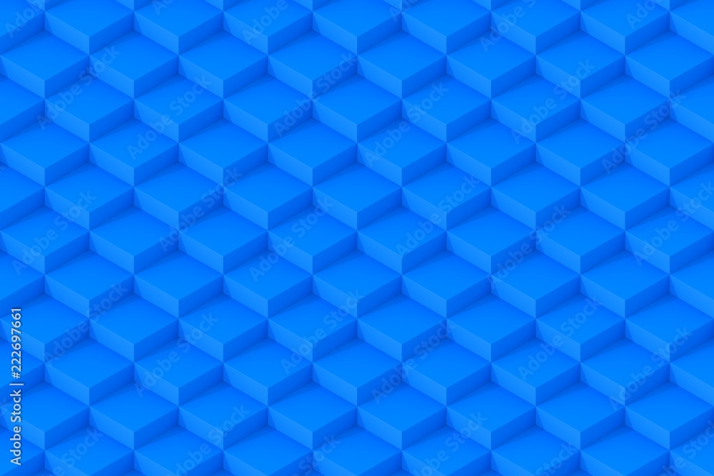 Blue Square Abstract Background. Cube Background. 3D Render Background Blue Square Abstract Background. Cube Background. 3D Render Background
