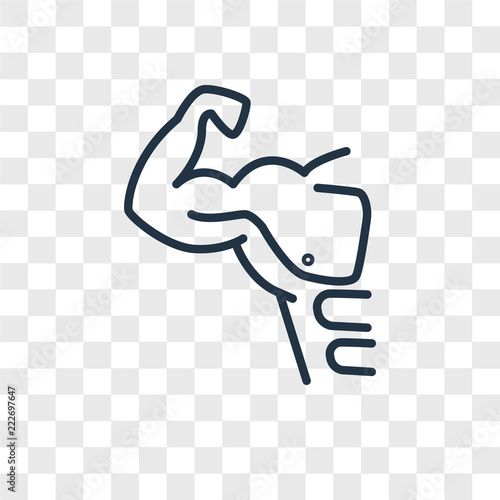 gym icons isolated on transparent background. Modern and editable gym icon. Simple icon vector illustration.