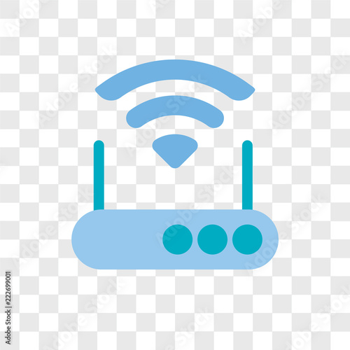 modem icons isolated on transparent background. Modern and editable modem icon. Simple icon vector illustration.