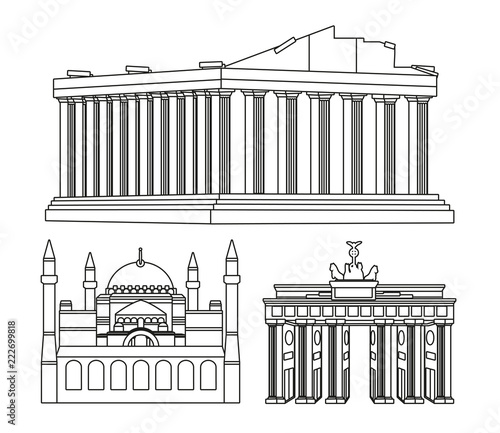 Europe monuments scenery