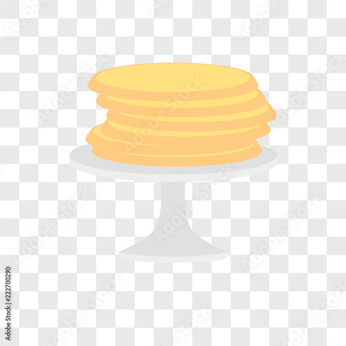 pancakes icons isolated on transparent background. Modern and editable pancakes icon. Simple icon vector illustration.