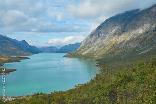 Fototapeta Naklejka Na Ścianę i Meble -  Glacier-blue Lake
