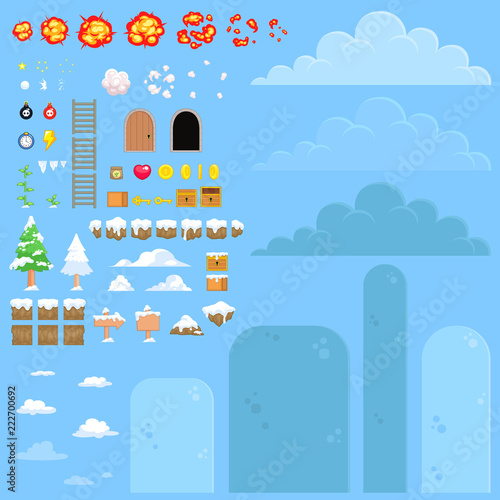 Nature Snow Game Background